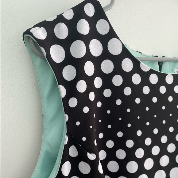 Women’s black - white polka dot dress - Picture 2 of 3